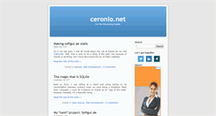 Desktop Screenshot of ceronio.net